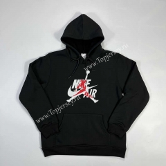 Black Tracksuit Top With Hat-GDP