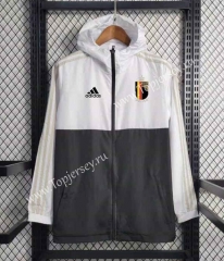 2023-2024 Belgium Black&White Thailand Trench Coats With Hat-GDP