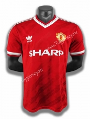 Retro Version 86-88 Manchester United Home Red Thailand Soccer Jersey AAA-C1046