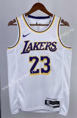 2023 Round Collar Los Angeles Lakers White #23 NBA Jersey-311