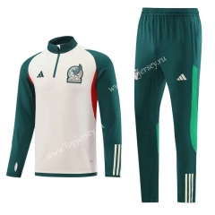 2022-2023 Mexico Beige Thailand Soccer Tracksuit -411