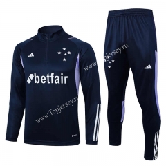 2023-2024 Cruzeiro EC Royal Blue Thailand Soccer Tracksuit-815