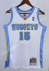 Hot-press Retro Version 03-04 Denver Nuggets White #15 NBA Jersey-311