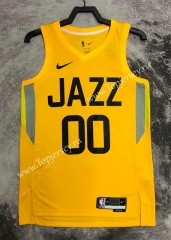 2023 Utah Jazz Away Yellow #00 NBA Jersey-311