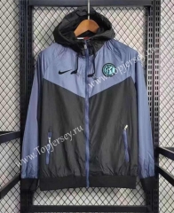 2023-2024 Inter Milan Blue&Black Thailand Trench Coats With Hat-GDP