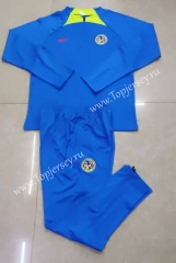2023-2024 Club América Blue Thailand Soccer Tracksuit-411