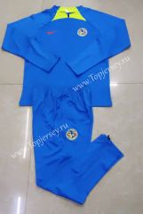 2023-2024 Club América Blue Thailand Soccer Tracksuit-411