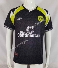 Retro Version 95-96 Borussia Dortmund Black Thailand Soccer Jersey AAA-503