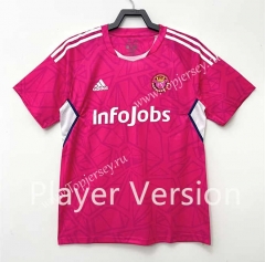 Player Version Porcinos FC Copa del Rey Pink Thailand Soccer Jersey AAA Retro Version -811