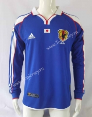 Retro Version 2000 Japan Home Blue LS Thailand Soccer Jersey AAA-503