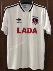 Retro Version 1991 Colo-Colo Home White Thailand Soccer Jersey AAA-7T