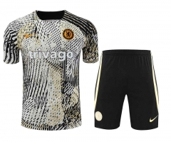 2023-2024 Chelsea Yellow&Black Thailand Training Soccer Uniform-418