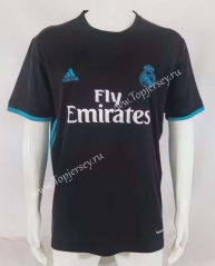 Retro Version 17-18 Real Madrid Away Black Thailand Soccer Jersey AAA-503