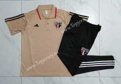 2023-2024 Sao Paulo Futebol Clube Mud-yellow Thailand Polo Uniform-815