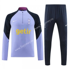 2023-2024 Tottenham Hotspur Purple Thailand Soccer Tracksuit-4627