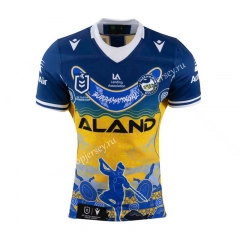 2023-2024 Native Version Parramatta Eels Blue&Yellow Thailand Rugby Jersey