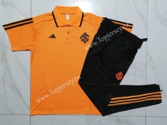 2023-2024 Brazil SC Internacional Orange Thailand Polo Uniform-815
