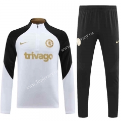 2023-2024 Chelsea White Thailand Soccer Tracksuit-7411