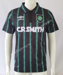 Retro Version 92-93 Celtic Away Black&Green Thailand Soccer Jersey AAA-503