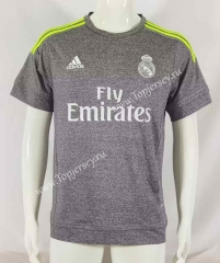 Retro Version 15-16 Real Madrid Away Light Gray Thailand Soccer Jersey AAA-503