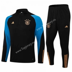 2023-2024 Germany Black Thailand Soccer Tracksuit-411
