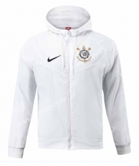2023-2024 Corinthians White Thailand Trench Coats With Hat-518