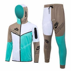2023-2024 Light Green&White Thailand Soccer Jacket Uniform With Hat-815