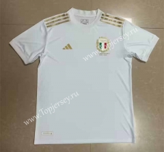 (S-4XL) 125th Anniversary Italy White Thailand Soccer Jersey AAA-818