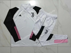2023-2024 Juventus White Thailand Soccer Tracksuit-815