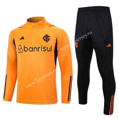 2023-2024 Brazil SC Internacional Orange Thailand Soccer Tracksuit -815
