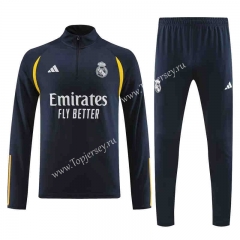 2023-2024 Real Madrid Royal Blue Thailand Soccer Tracksuit-7411