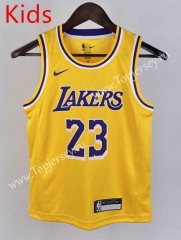 Los Angeles Lakers Yellow #23 Young Kids NBA Jersey-311