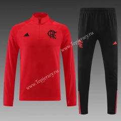 2023-2024 Flamengo Red Thailand Soccer Tracksuit-4627