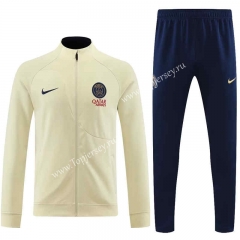 2023-2024 Paris SG Beige Thailand Soccer Jacket Uniform-7411