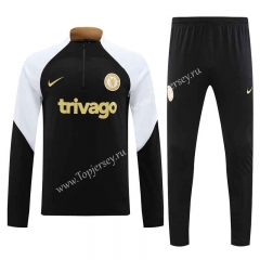 2022-2023 Chelsea Black Thailand Soccer Tracksuit-4627