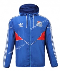 2023-2024 Yokohama F.Marinos Blue Thailand Trench Coats With Hat-518