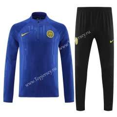 2023-2024 Inter Milan Blue Thailand Soccer Tracksuit-7411