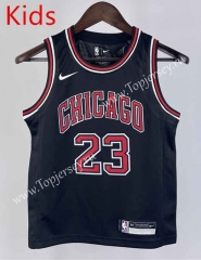 Chicago Bulls Black #23 Young Kids NBA Jersey-311