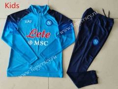 2023-2024 Napoli Blue Kids/Youth Soccer Tracksuit-GDP