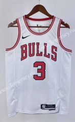 2023 Chicago Bulls White #3 NBA Jersey-311