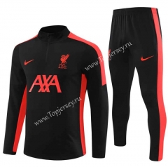 2023-2024 Liverpool Black Thailand Soccer Tracksuit