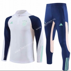 2023-2024 Ajax White Thailand Soccer Tracksuit