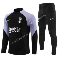 2023-2024 Tottenham Hotspur Black Thailand Soccer Tracksuit