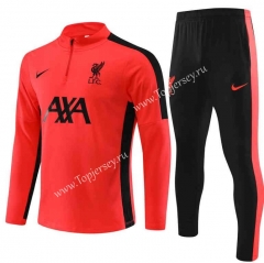 2023-2024 Liverpool Orange Thailand Soccer Tracksuit