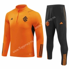 2023-2024 Brazil SC Internacional Orange Thailand Soccer Tracksuit -815