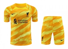 2023-2024 Liverpool Goalkeeper Yellow Thailand Soccer Uniform-418