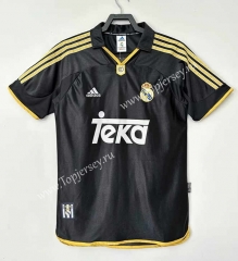 Retro Version 98-00 Real Madrid Away Black Thailand Soccer Jersey AAA-811