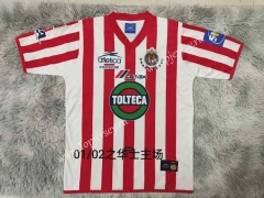 Retro Version 01-02 Deportivo Guadalajara Home Red&White Thailand Soccer Jersey AAA-9755