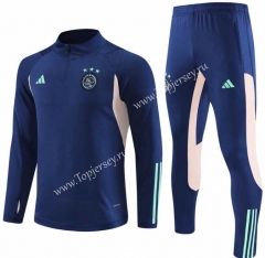 2023-2024 Ajax Royal Blue Thailand Soccer Tracksuit