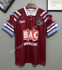 Retro Version 91-92 West Ham United Red Thailand Soccer Jersey AAA-DD3